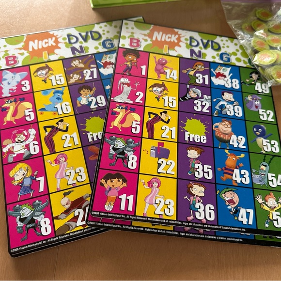 Nickelodeon Nick DVD Bingo Board Game Spongebob Squarepants Nickelodeon / Mattel - Picture 4 of 15